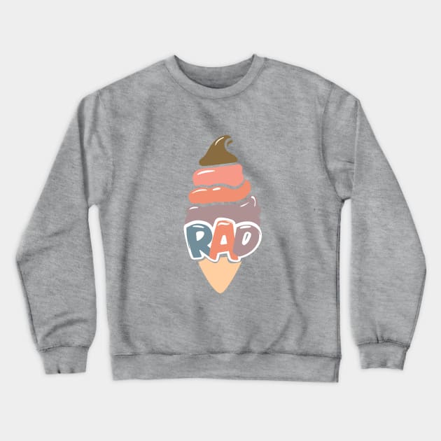 Rad Iceream Softserve Crewneck Sweatshirt by Chris W